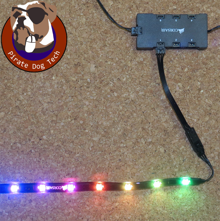 Corsair RGB Fan Hub to Strip/Lighting Channel Adapter – PirateDog Tech