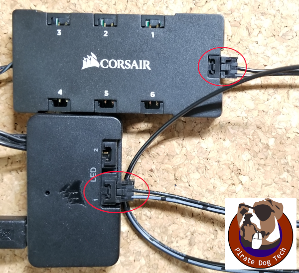  Corsair RGB LED Fan Hub Controller - Black : Electronics