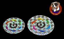 Load image into Gallery viewer, iCUE Logo Fan Hub Stickers