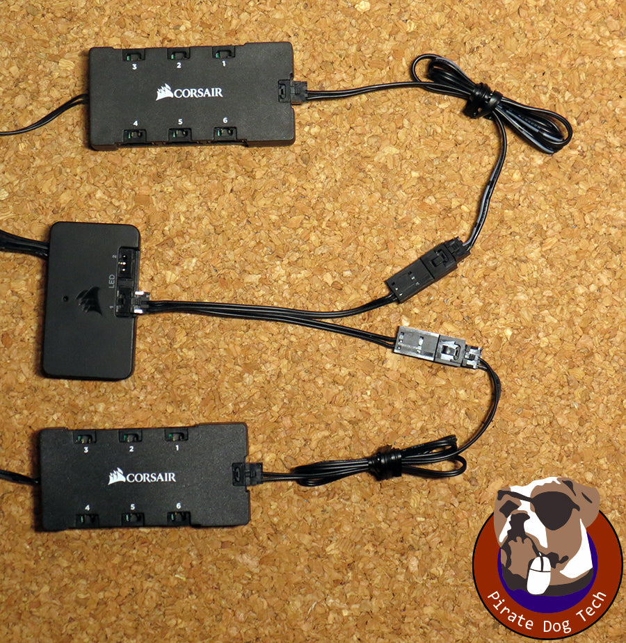 Corsair RGB LED Hub Splitter Cable (Corsair Style) – PirateDog Tech