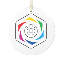 Load image into Gallery viewer, iCUE Logo Glass Ornament

